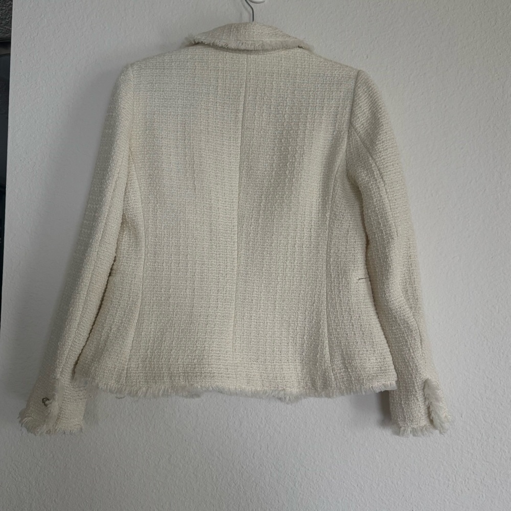 Cream Textured Jacket H&M New Without Tags Size XS - Picture 6 of 16